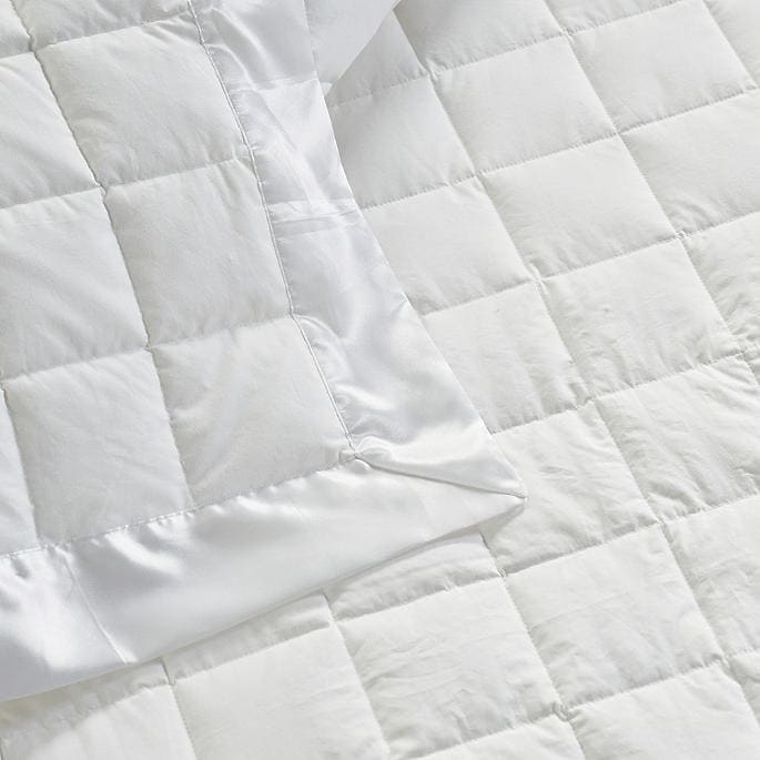 Frontgate Quilted Washable Down Blanket Cambric Cotton